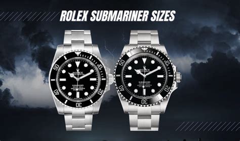 case size of rolex submariner|Rolex size chart.